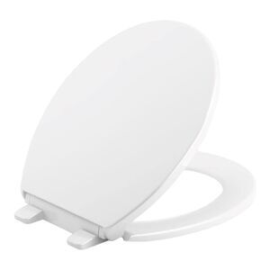 KOHLER 4775-0 Brevia Round Toilet Seat with Quick-Release